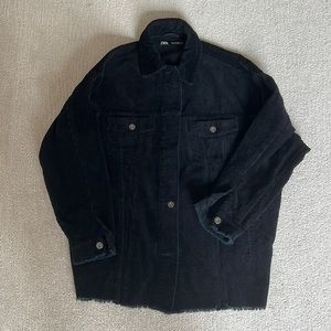 Zara dark indigo corduroy jacket